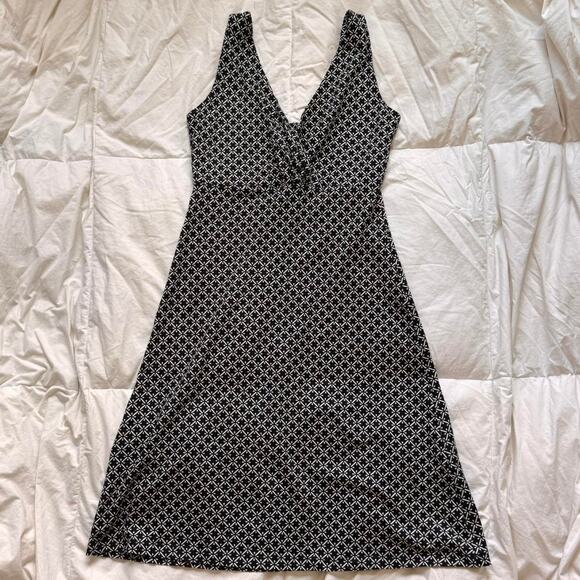 Louie et Lucie Sleeveless funky pattern midi shift dress sz med geometric - Picture 5 of 8